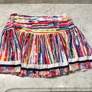 Lucky in Love Multicolor Striped Mini Skirt
